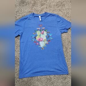 Bella Canvas Blue Graphic Tee